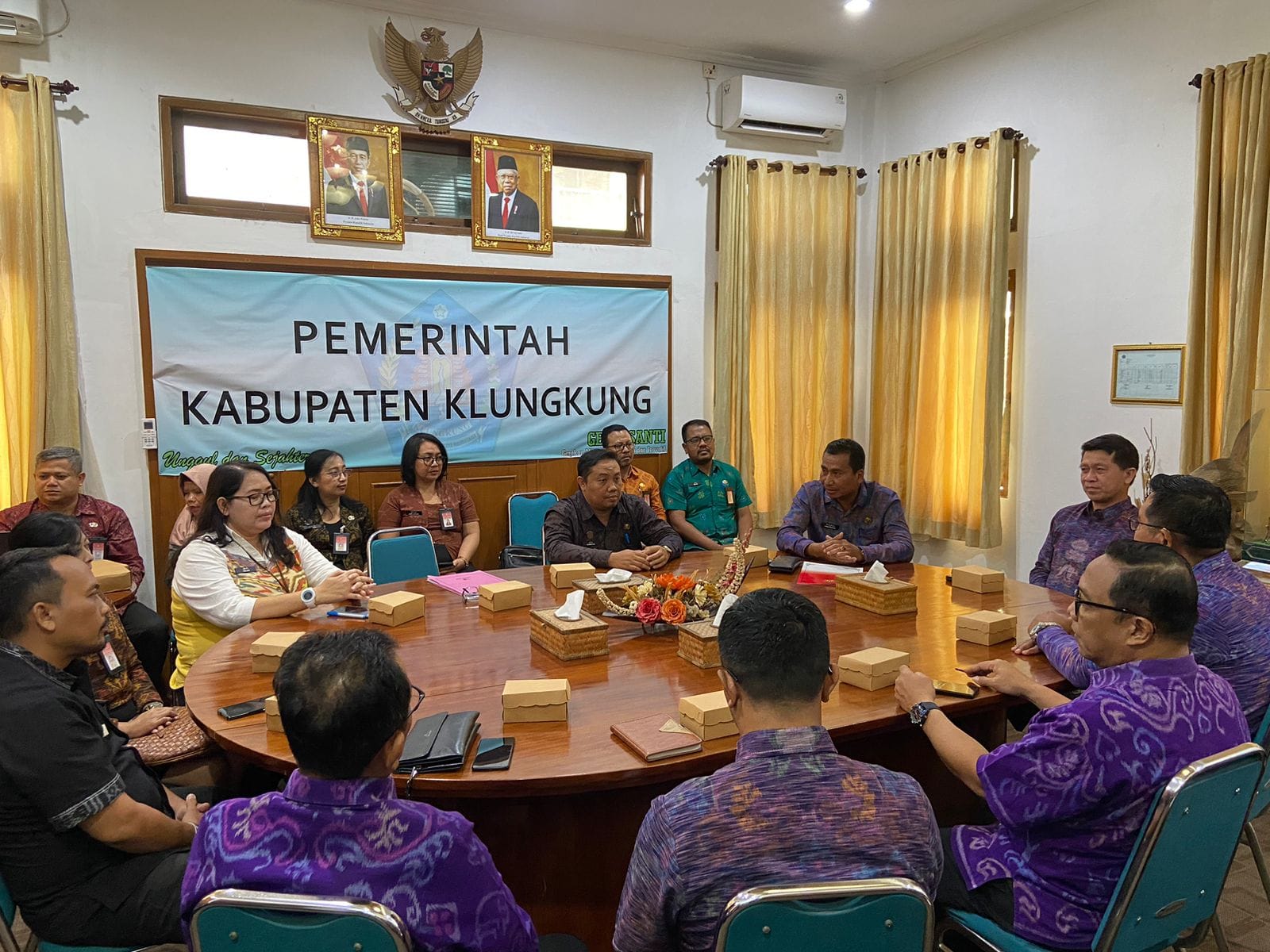 Plt. Dinkes Klungkung mengikuti Entry Meeting Inspektorat Provinsi Bali Terkait Akhir Masa Jabatan Bupati Klungkung Periode 2018-2023.