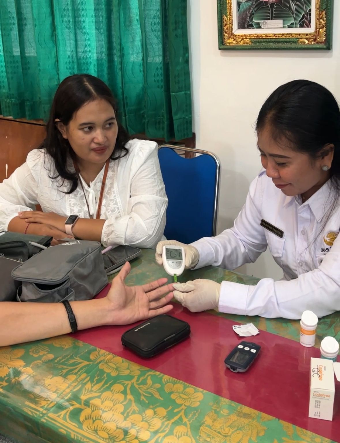 kegiatan Hari Kedua SAPARI CKG (Safari Pelayanan Cek Kesehatan Gratis) yang diadakan di Ruang Aula Dinas Kesehatan Kabupaten Klungkung